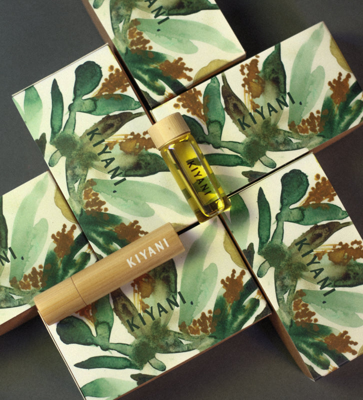 Natural Perfume Oil Gift Set Featuring Art by Poyomi